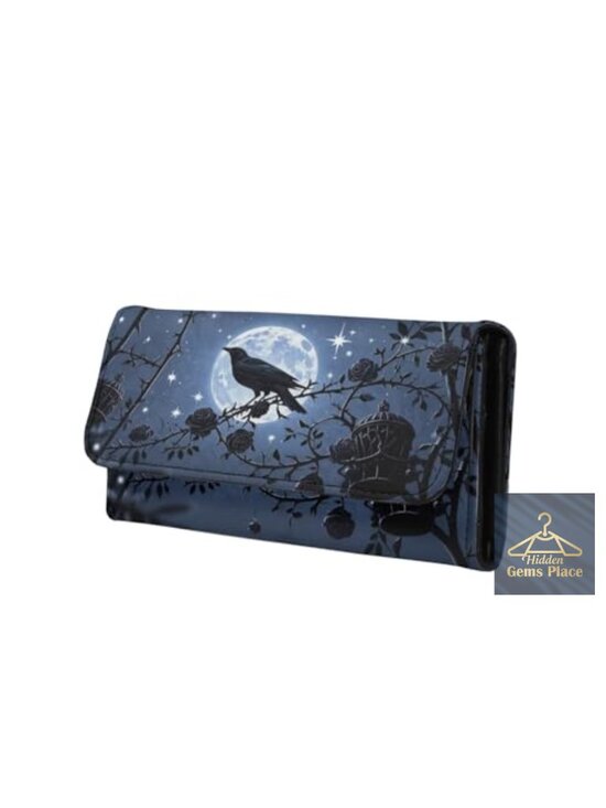 Accessories - Tri-Fold Long Wallet with 19 Slots and Zipper Coin Pocket